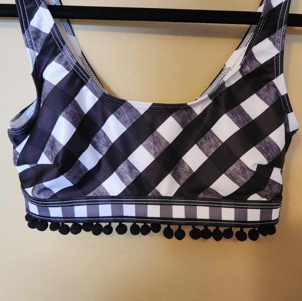 Asos Swim top Buffalo check Size 4 - Picture 3 of 6